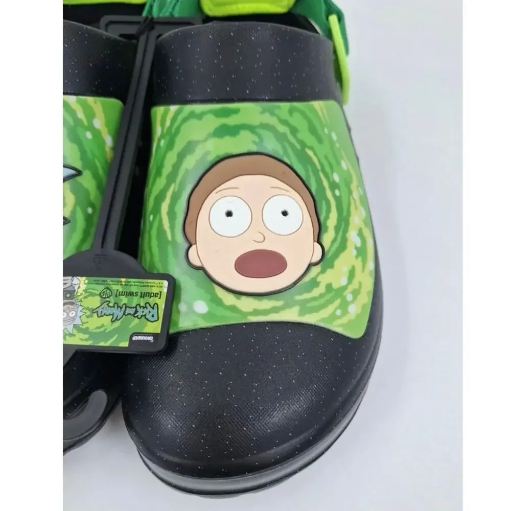 Adult Swim Rick and Morty crocs Style Slip On Clogs Size 11 Ground Up New
